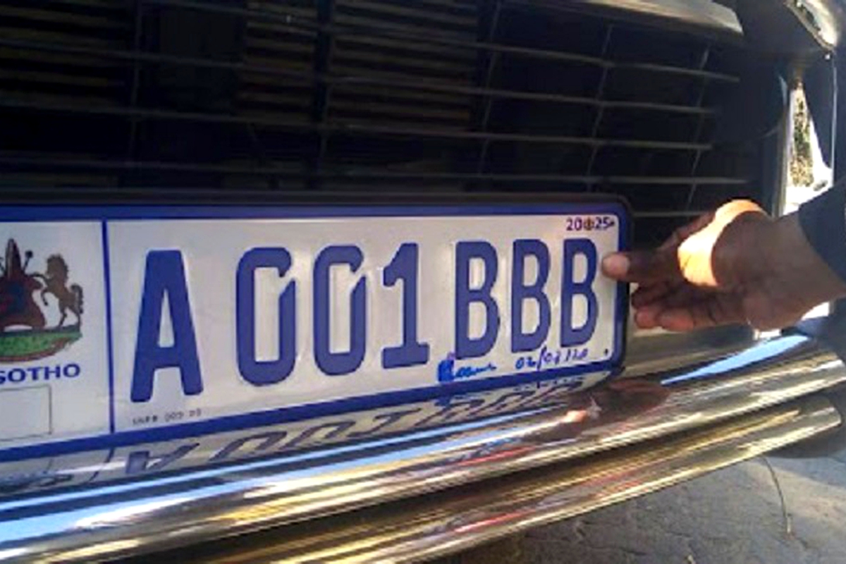 New number plates ready to be printed