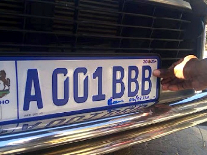 New number plates ready to be printed