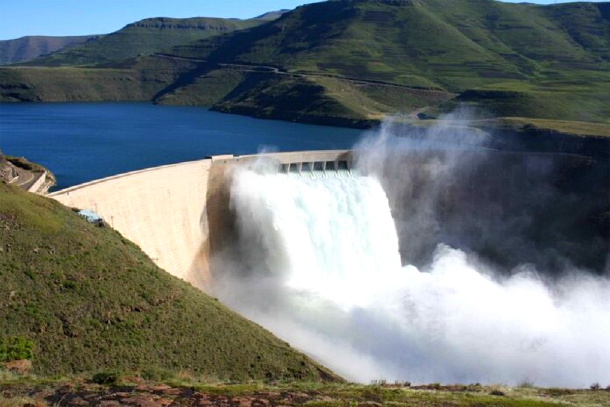 Katse Dam about to overflow