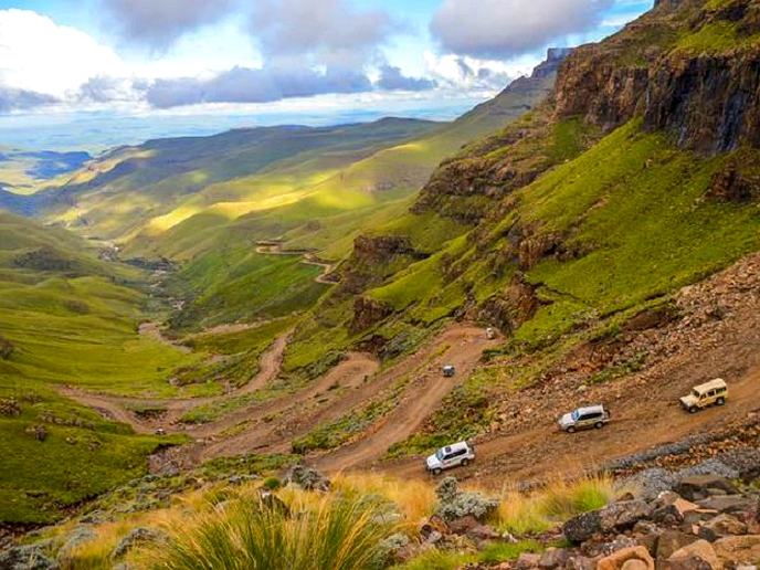 Dangerous roads on Lesotho's highest passes