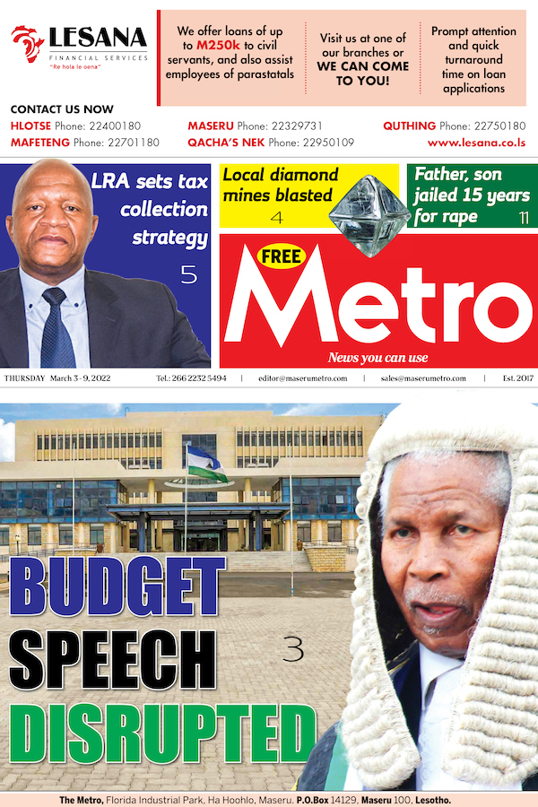 Metro News News, Lesotho News, Africa news, Sadc News, Maseru news